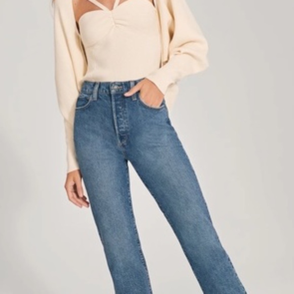 NWT Favorite Daughter THE VIVI HIGH RISE LONG STRAIGHT Chelsea - size 25 - Picture 4 of 11